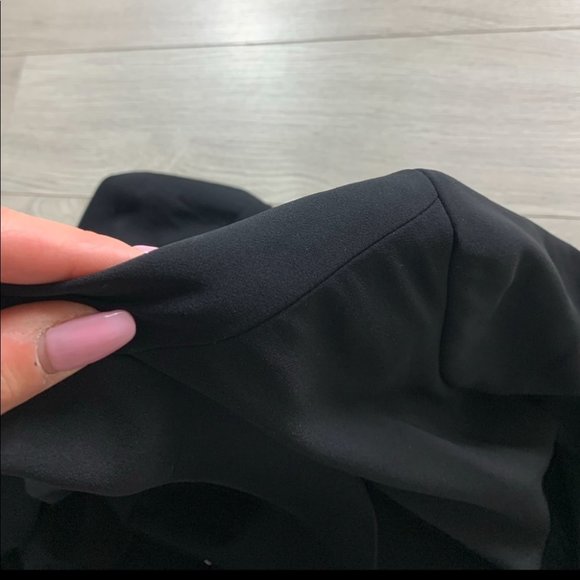 Maison Cinqcent 500 Black Belted Trench Coat Jacket Blazer - Picture 6 of 11